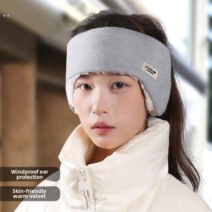 冬天额头防寒防风帽抹额女士月子护额头带保暖睡觉加绒秋冬季头巾
