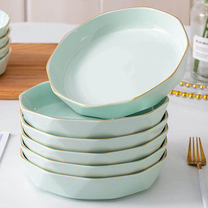 可爱陶瓷盘子菜盘家用2026新款餐具碗盘套装一人食漂亮蛋糕甜品盘