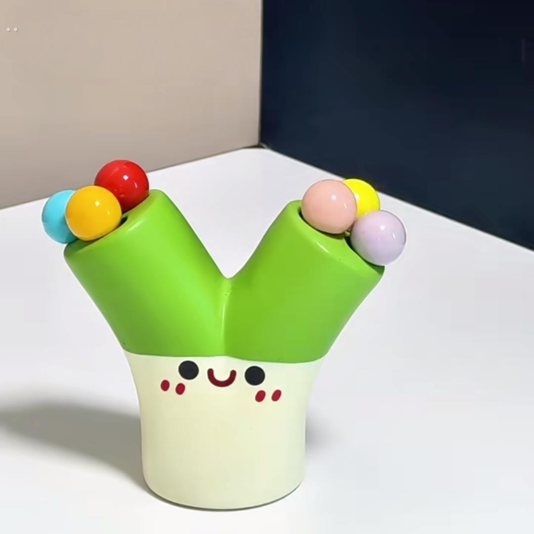 【新家的100个快递】一根葱水果叉收纳罐家用不锈钢甜品蛋糕叉子