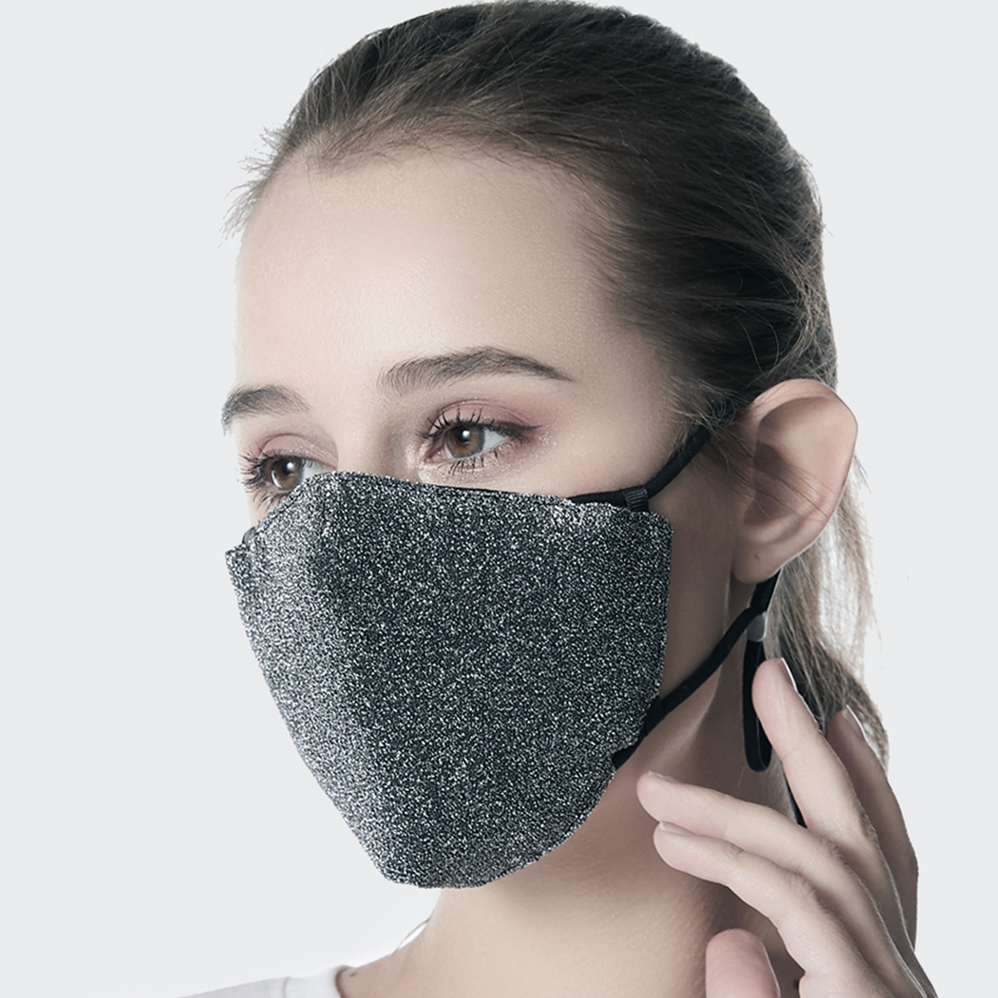 明星春季黑色美颜立体瘦脸口罩