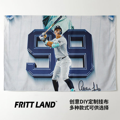 亚伦贾奇Aaron Judge棒球球星周边礼物装饰海报背景墙布挂毯挂布