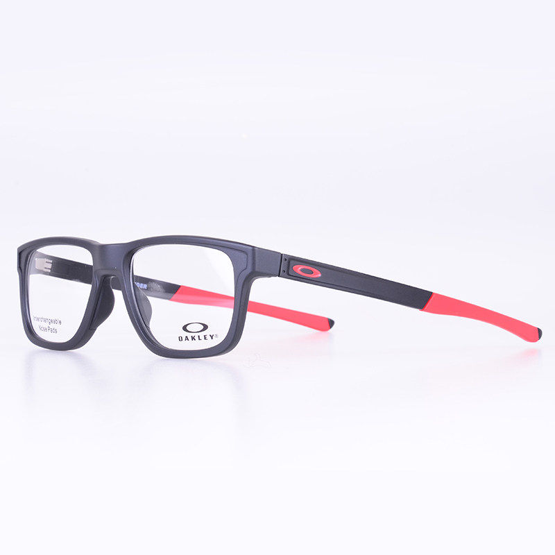 OAKLEY SUNDER OX8123-0353近视眼镜架眼镜框黑框红腿防滑换鼻托