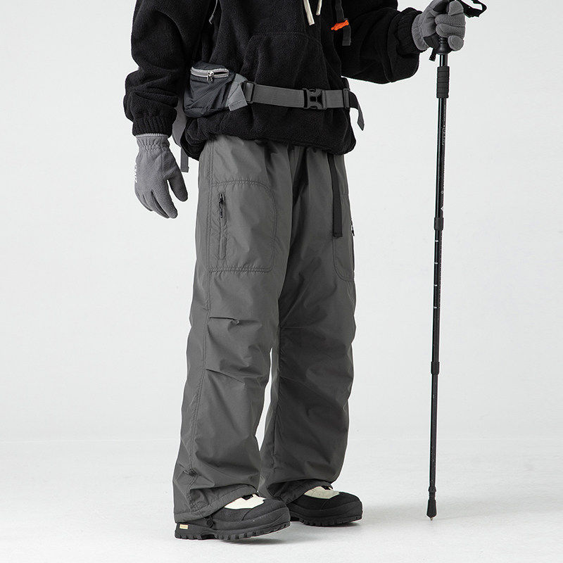 冲锋羽绒裤男款登山长裤2025冬季新款户外防水休闲耐磨滑雪工装裤,男装,羽绒裤,淘宝优惠券,粉丝福利购,淘宝优惠卷