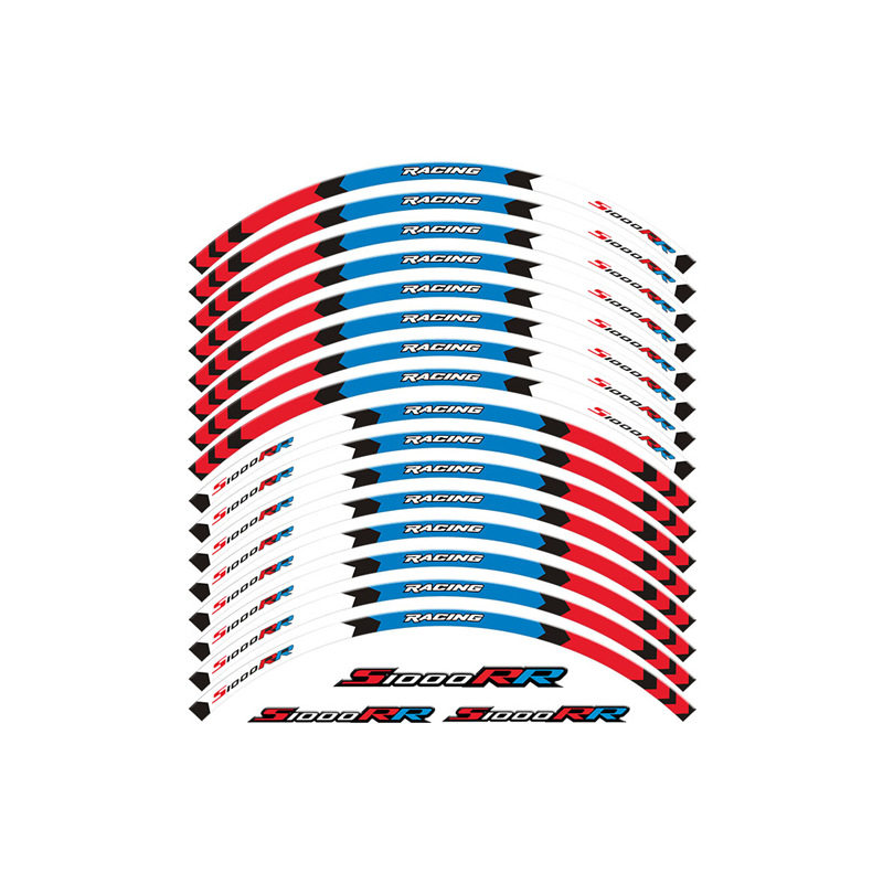适用于宝马BMW S1000RR摩托车反光轮毂贴