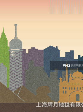 惠伦TFC办公地毯拼块走道条纹尼龙阻燃写字楼展厅书房纯色紫色