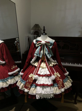 招财进宝【新年战袍】原创Lolita中华风拜年跨年服 三团全款