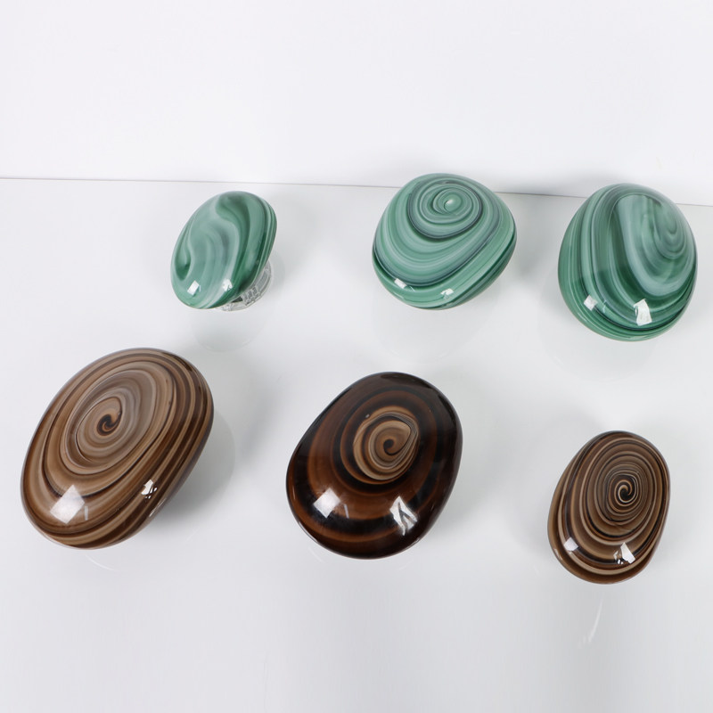 样板间客厅墙面饰品轻奢椭圆形鹅卵石挂墙装饰售楼处酒店大厅壁挂