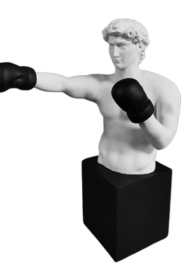 现代北欧酒店树脂拳击手摆件