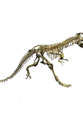 轻奢风金属恐龙骨架摆件