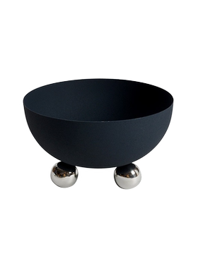 侘寂风餐厅三脚金属果盘