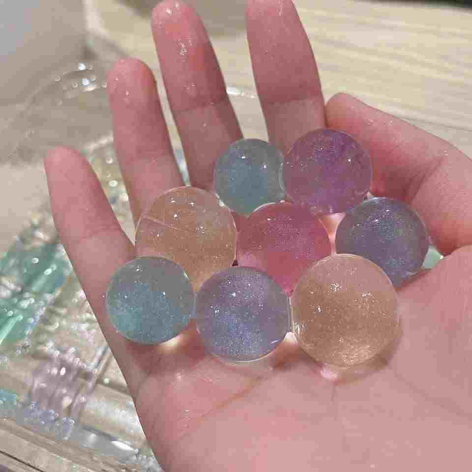 水晶宝宝无毒巨无霸水宝宝泡大珠巨无霸超大水宝宝珠无毒星空彩色