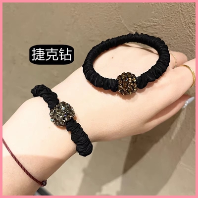 发绳女高级感扎头发皮筋韩国时尚头绳高弹力耐用小肠圈丸子头发圈