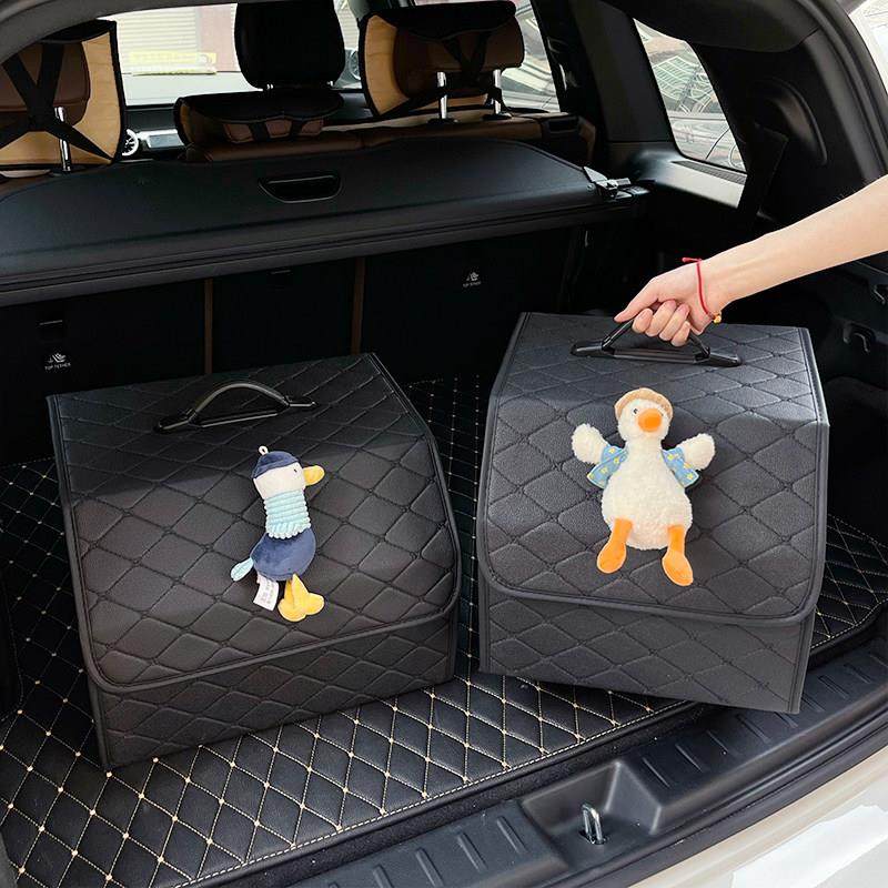 汽车后备箱储物箱卡通可爱收纳袋车载可折叠尾箱整理盒车内置物箱
