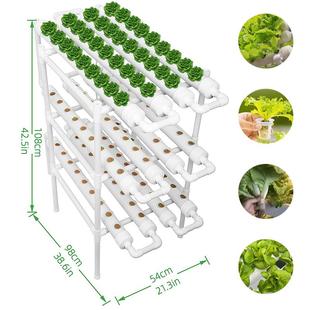 水培种菜机家庭无土栽培蔬菜设备自动循环多层种植架子 阳台管道式