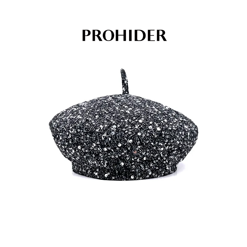 PROHIDERPROHIDER亮片贝雷帽