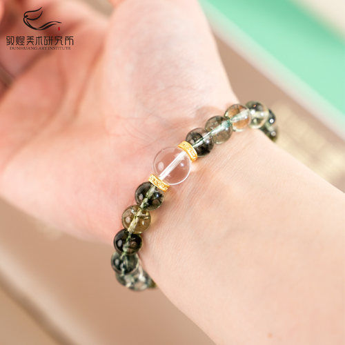 敦煌绮梦·灵玥绿幽灵水晶手串