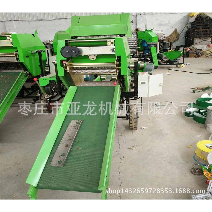 全自动青贮饲料圆捆包膜机厂家供应皇竹草苜蓿打捆包膜机