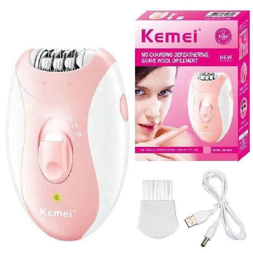Kemei Rechargeable Women Epilator Electric Facial Body Hair