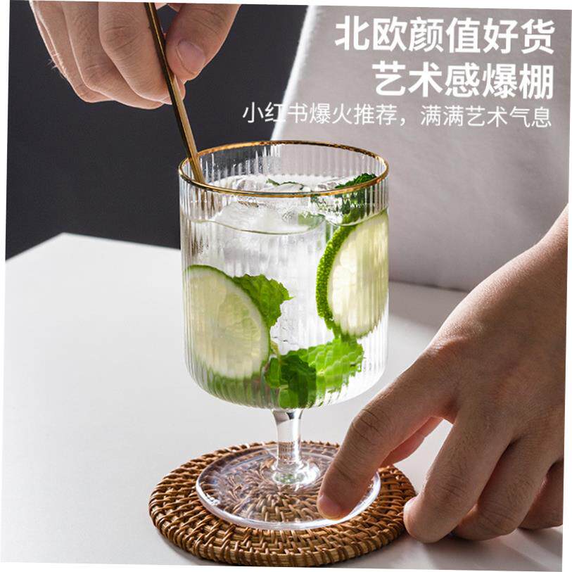 Tiny Daisy tulip glass water glass goblet juice glass