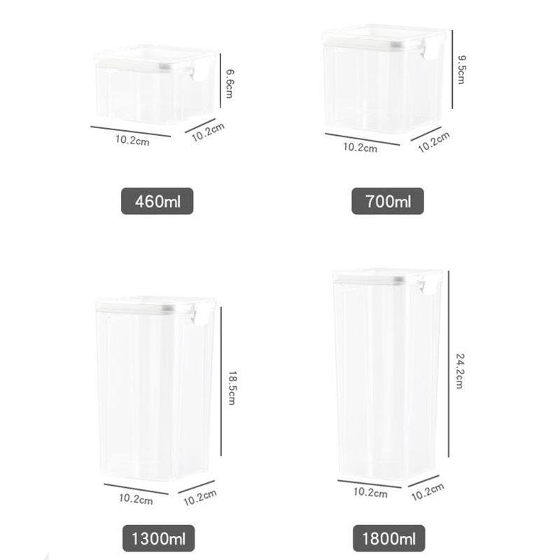 Kitchen grains sealed jar透明food moisture-proof storage box