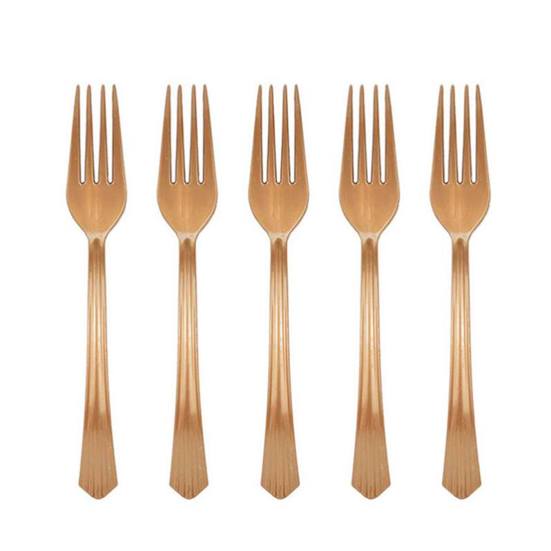 Rose Gold Party Disposable Tableware Set Paper Plates Cups