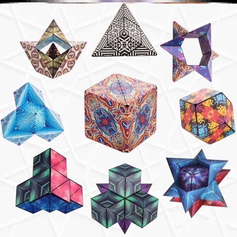 3D Changeable Magnetic Magic Cube For Kids Puzzle Toys 玩具