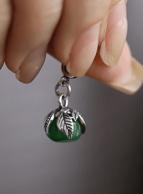 复古新中式国风绿色猫眼事事如意