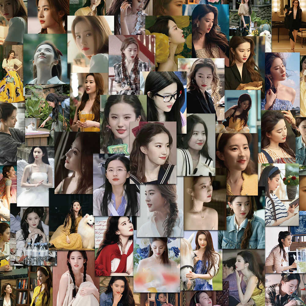 100张女神刘亦菲贴纸高颜值贴画