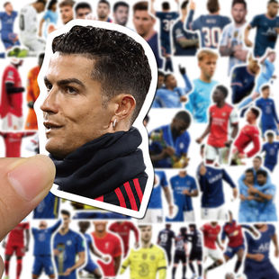 100张世界杯足球明星贴纸C罗梅西姆巴佩内马尔苏亚雷斯防水贴画