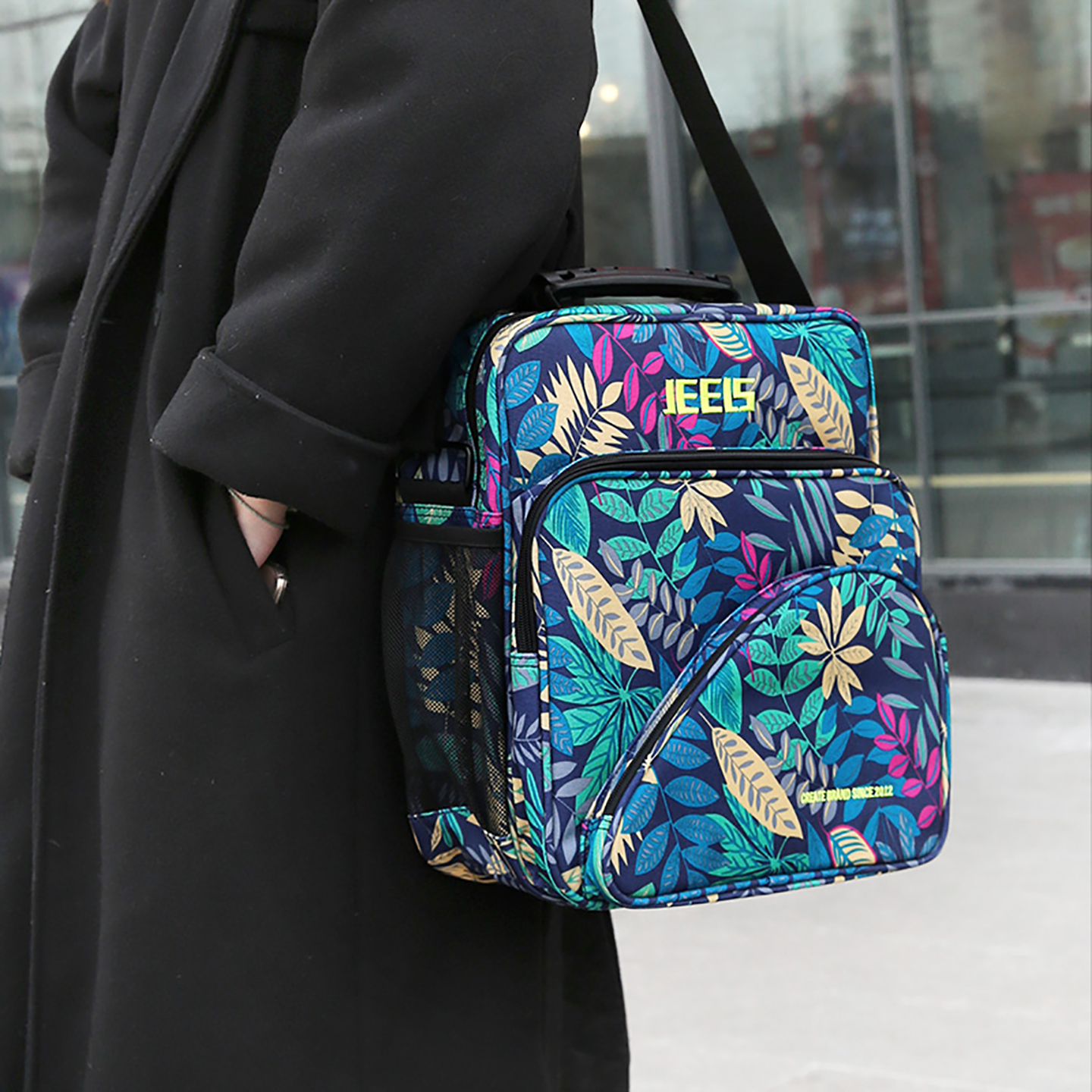 JEELS元气蓝单肩包一包多功能