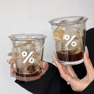 家用喝水杯子牛奶咖啡早餐燕麦果汁杯耐热 高颜值玻璃杯女2025新款