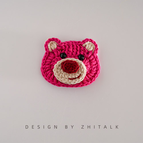 草莓熊胸针配饰发夹装饰