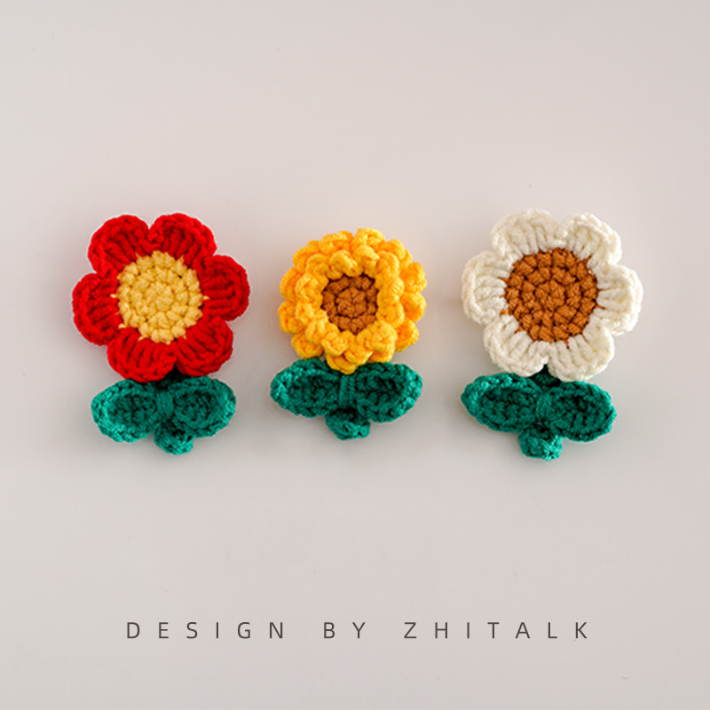 2022年新款小红花胸针胸花日系可爱森系向日葵别针衣服书包装饰品