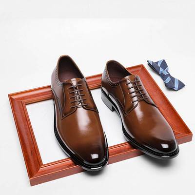 男士真皮休闲皮鞋牛皮 Men Casual Genuine Leather Formal Shoes