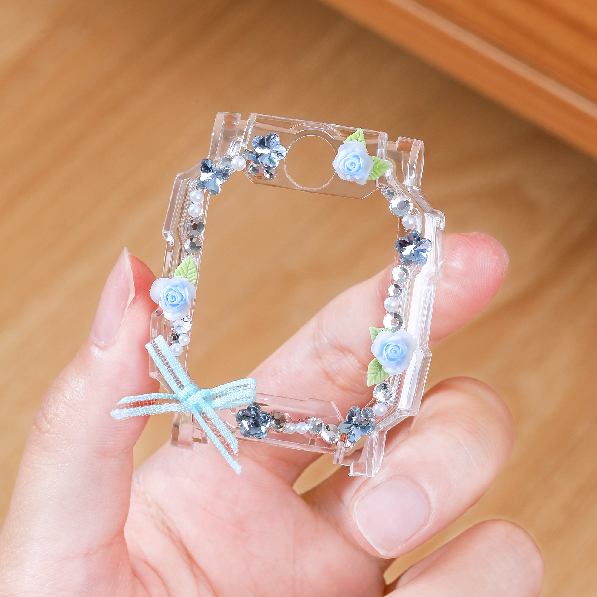 适用小天才电话手表表壳z10/z11手工DIY立体保护壳z9/z8少年版/d2/q3/z1s/z7a/q1a/z6pro炫彩闪扣磁吸表带u5