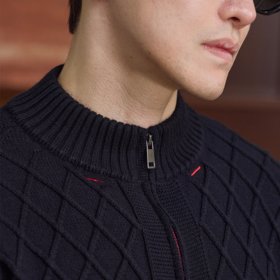 userWHO时尚立领拉链开衫