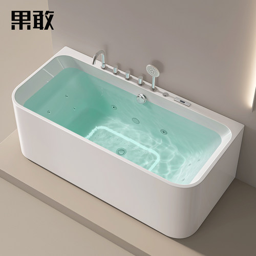 果敢日式家用亚克力浴盆冲浪按摩