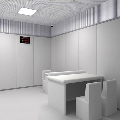 谈话室软包桌椅室审判椅