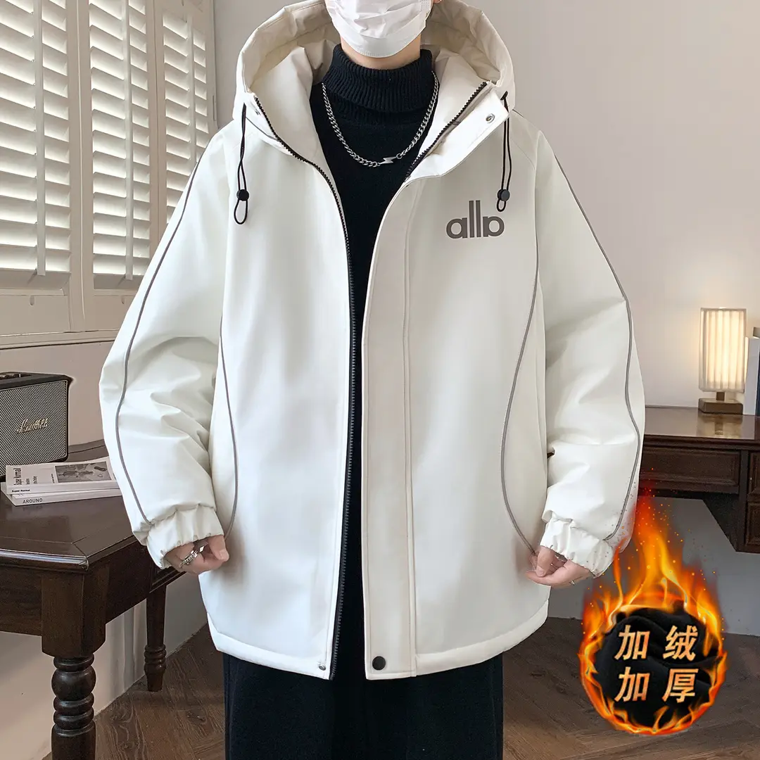 花潮男装服饰夹克加绒保暖外套
