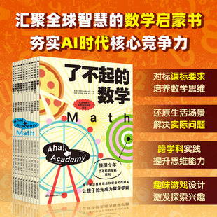 了不起的数学全套10册给孩子的数学通关秘籍6-12岁儿童数学启蒙读物报数形状有魔力堪称奇迹举一反三线索追踪比赛开始胜券在握