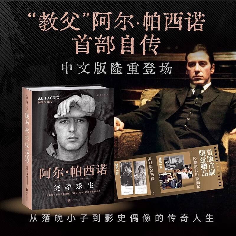 侥幸求生 教父阿尔帕西诺自传 自述从无名小卒到影史偶像的传奇人生，揭秘《教父三部曲》等大片幕后故事 北京联合出版有限公司