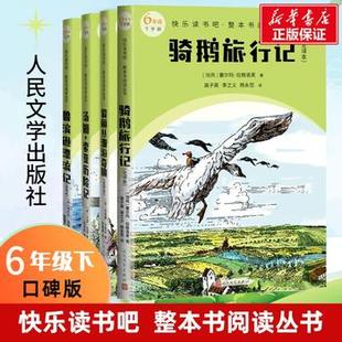 六年级下册快乐读书吧全套4册骑鹅旅行记+爱丽丝漫游奇境+汤姆索亚历险记+鲁滨逊漂流记全译本 人民文学出版社正版小学6年级课外书