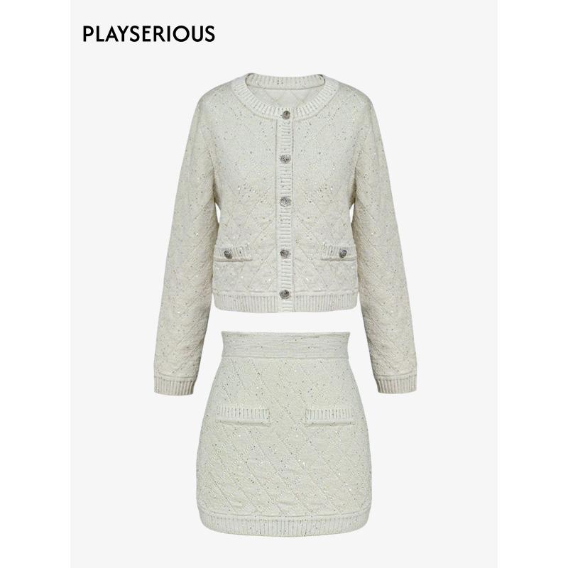 PlaySERious24新款金线菱格套装