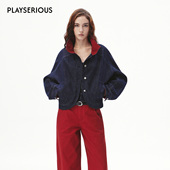 CNLEEWEI 女 套装 2026春夏新款 立领茧型牛仔外套挂脖拉链背心时尚