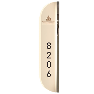 高端度假酒店民宿公寓LED房号牌包间双面发光指示牌KTV包厢客房门牌号足浴店棋牌门牌灯异形定制新中式轻奢风