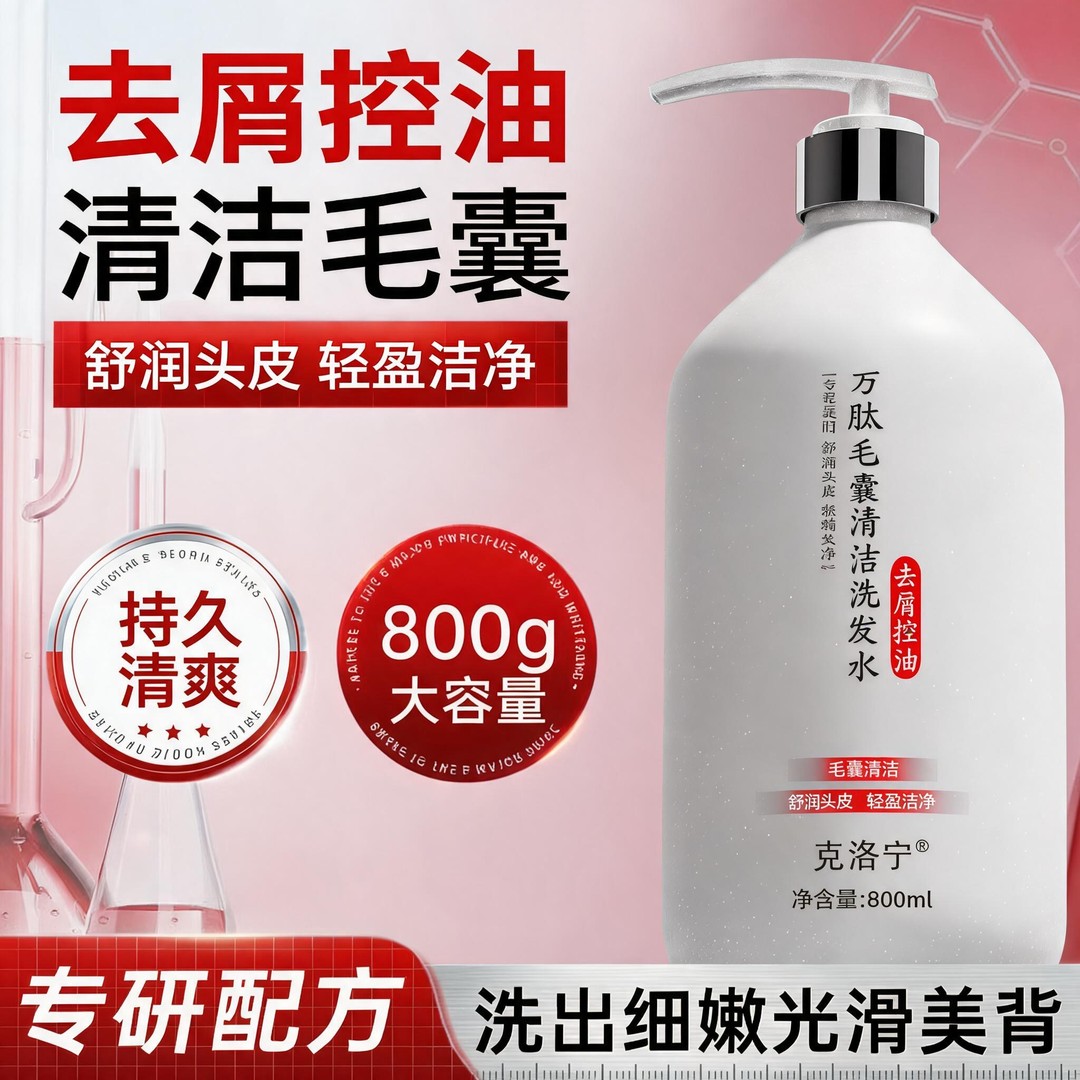 克洛宁万肽控油去屑蓬松洗发水
