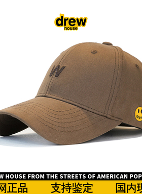 官方正品Drew House W字母笑脸正品帽子男女同款鸭舌帽显脸小棒球