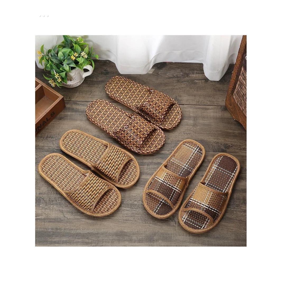 亚麻男士夏季室内家用拖鞋2025新款防滑无臭脚凉鞋夏季女士