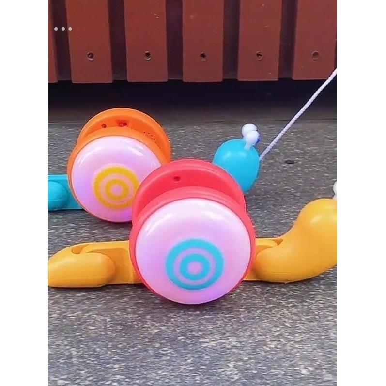 虫子会爬行的小蜗牛会走的牵绳蜗牛玩具牵引创意拉线拖动散步宠物