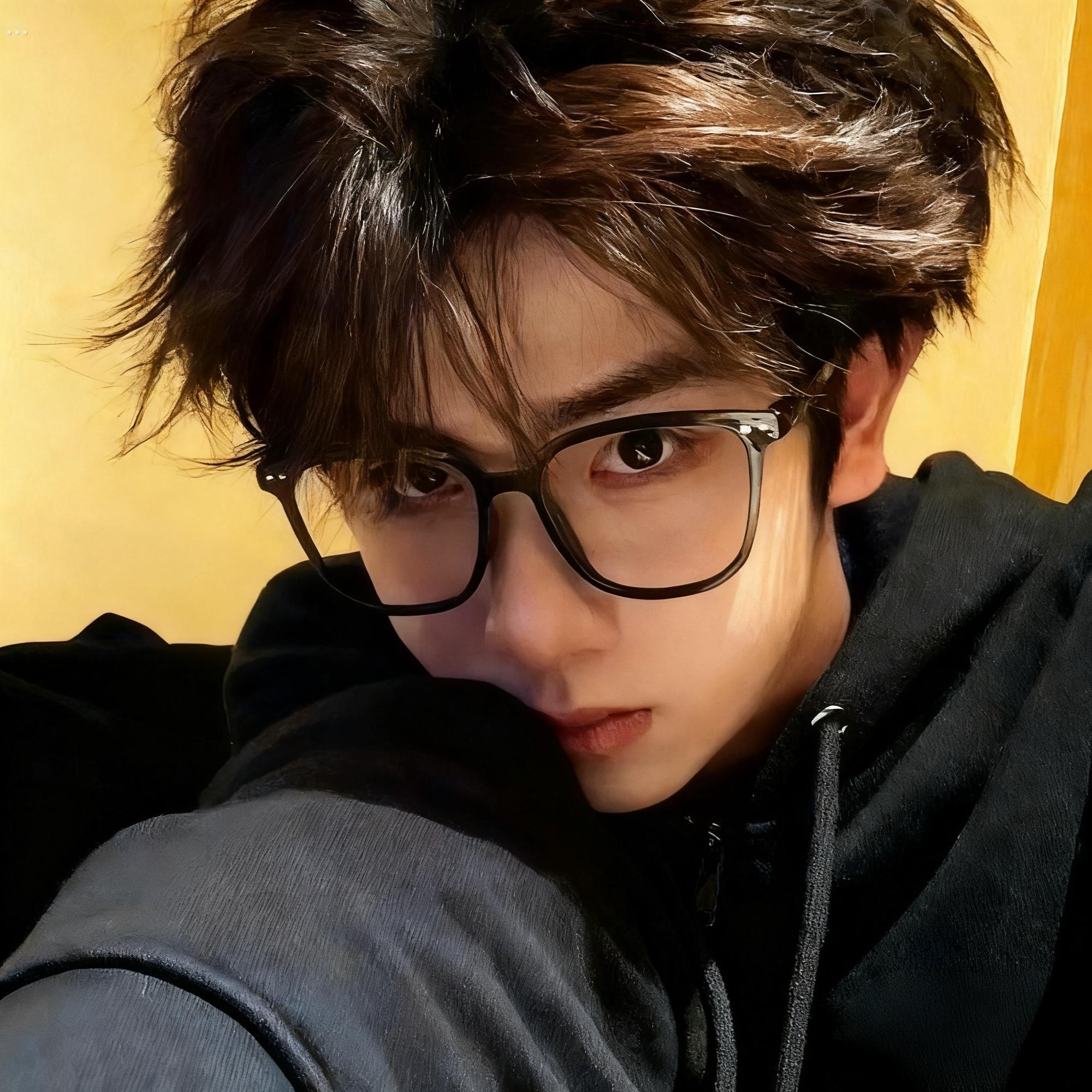 韩系黑框超轻眼镜男气质防蓝光眼镜学生高级感覆古镜框可配度数潮